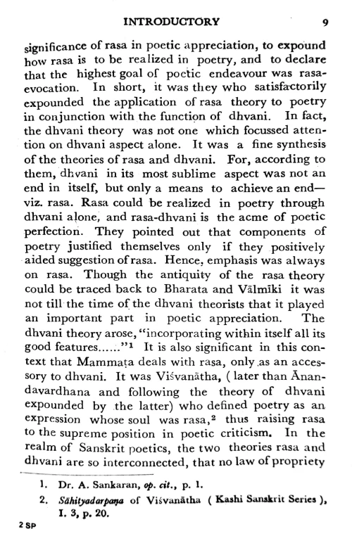 An Outlines of Sanskrit Poetics